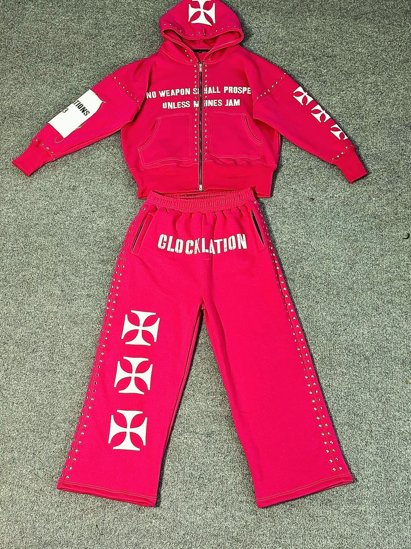 Pink Heavyweight Tracksuit