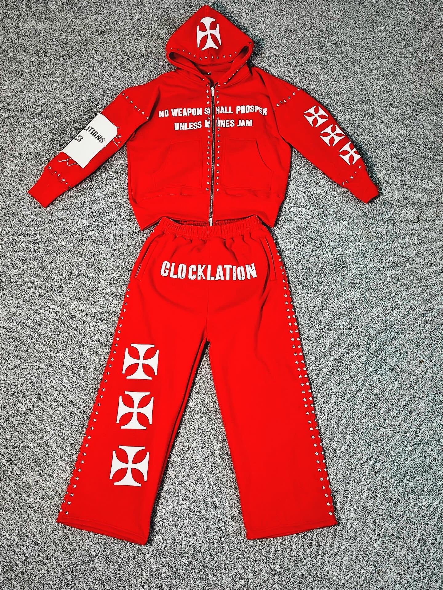 Red Heavyweight Tracksuit